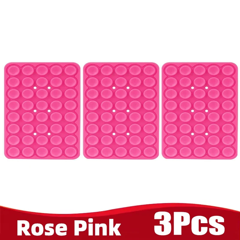 Silicone Suction Cup Phone Holde Multifunctional Fixed Anti-slip Mobile Fixture Double Sided Detachable Phone Rubber Sucker Pad