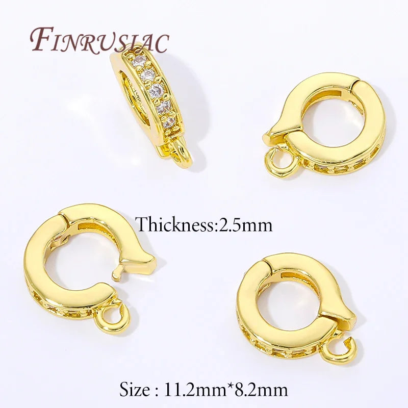 18K Gold Plated Bails For Pendants,Charms Clasps Connector For Jewelry Making Supplies,Hinged Necklace Enhancer,Jewelry Findings