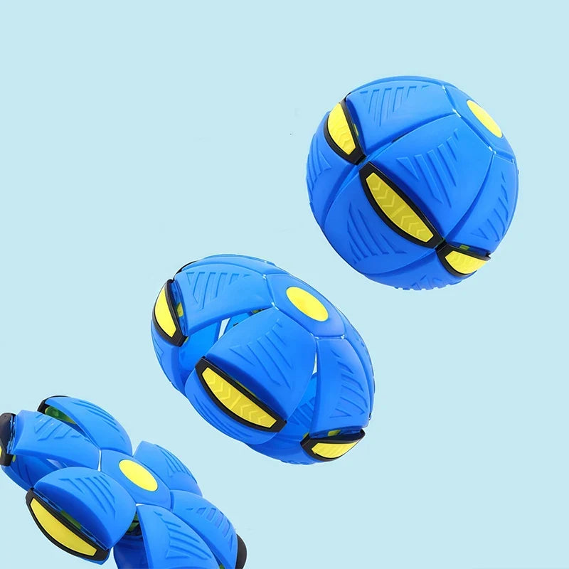 New Orange Flying Saucer Ball Magic Deformation Foot Pressure Decompression Vent Outdoor Sports Parent-Child Active  Kids Fun