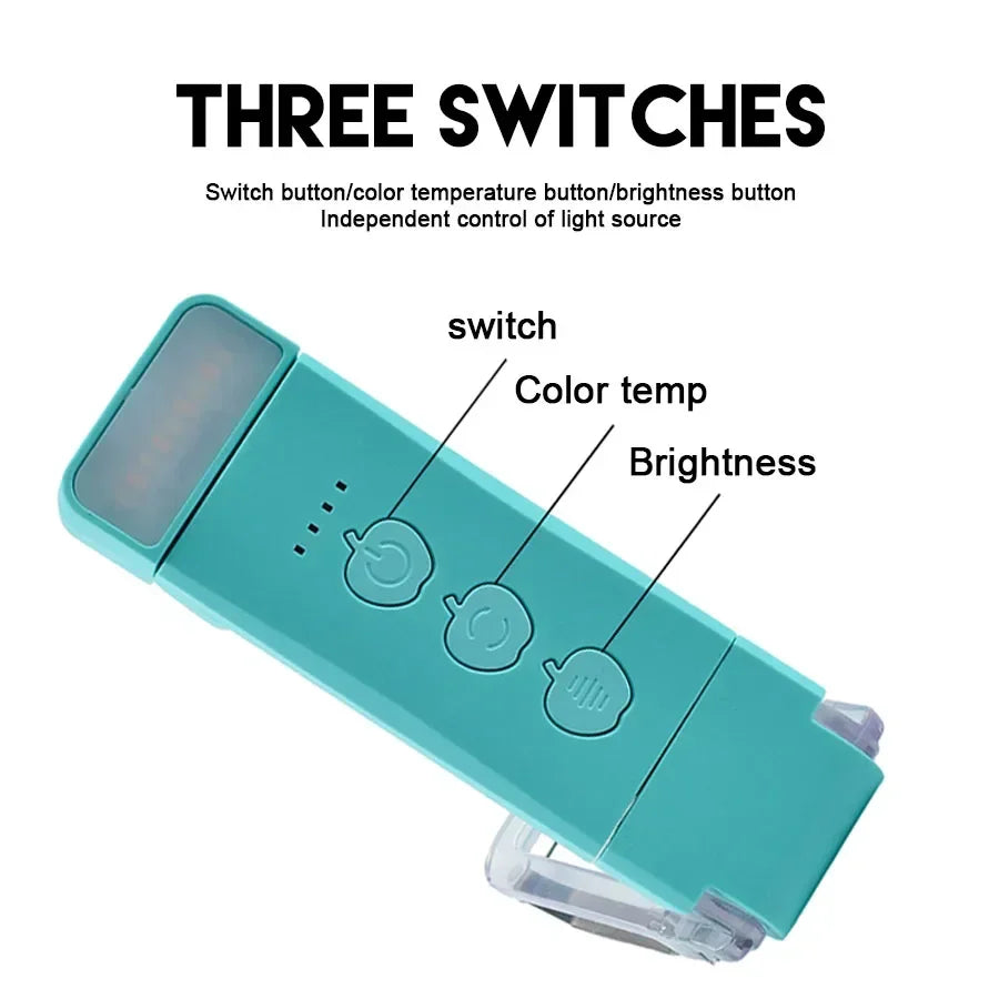 Rechargeable Book Light for Reading in Bed,3 Colors Light,1800K-6000K Clip on Reading Lamp,Eye-Caring Bookmark Light for Kids