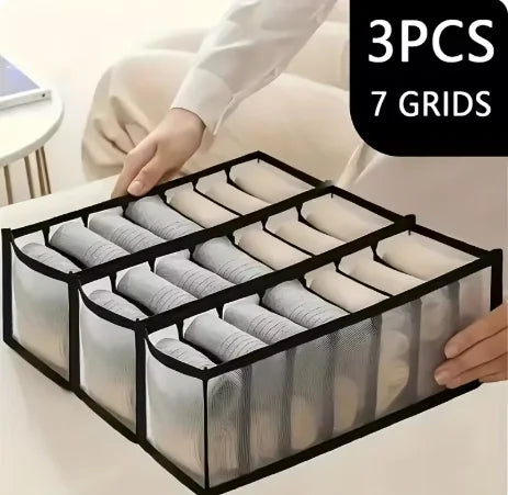 Underwear Storage Basket Bra Panties Socks Household Drawer Storage Separate Box Wardrobe Clothes Pants Compartments Organizer