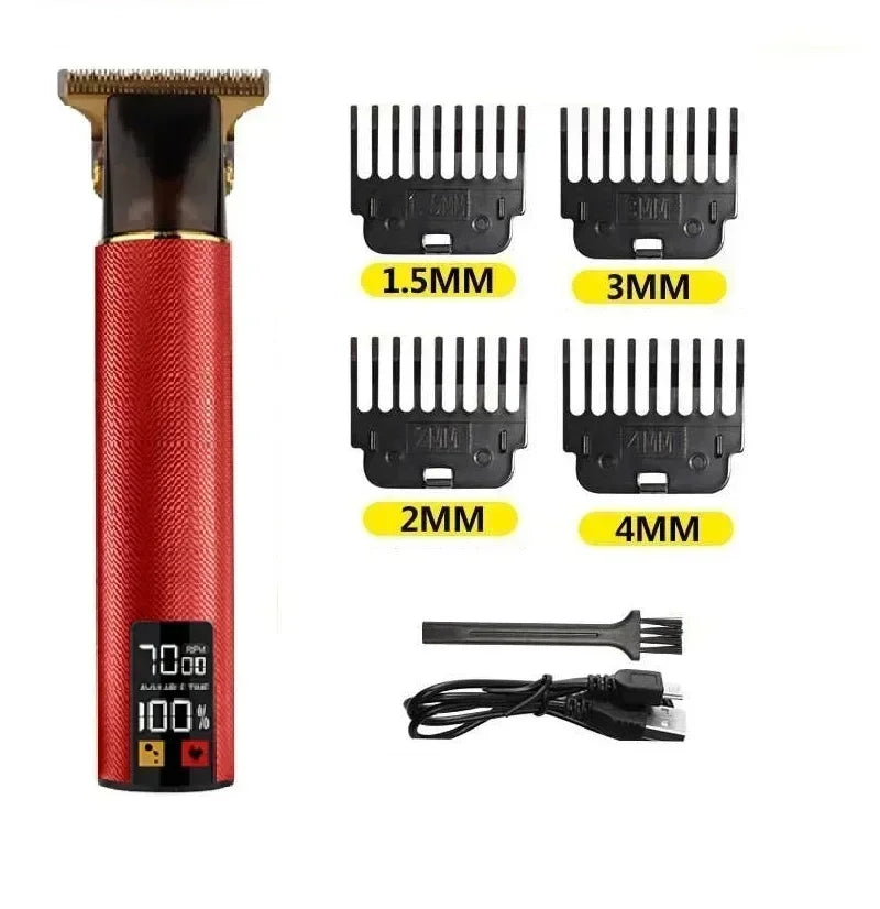 2026 Hot T9 Electric Haircutting Machine Cordless Hair Cutting Shears Professional Men's Shaving Tools Men's Haircutting Shears