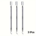 1Pcs/10Pcs Double Head Cuticle Pusher Removal of Gel Nail Removal Tool Dead Skin Stainless Steel Manicure Tool Set Nail Pusher