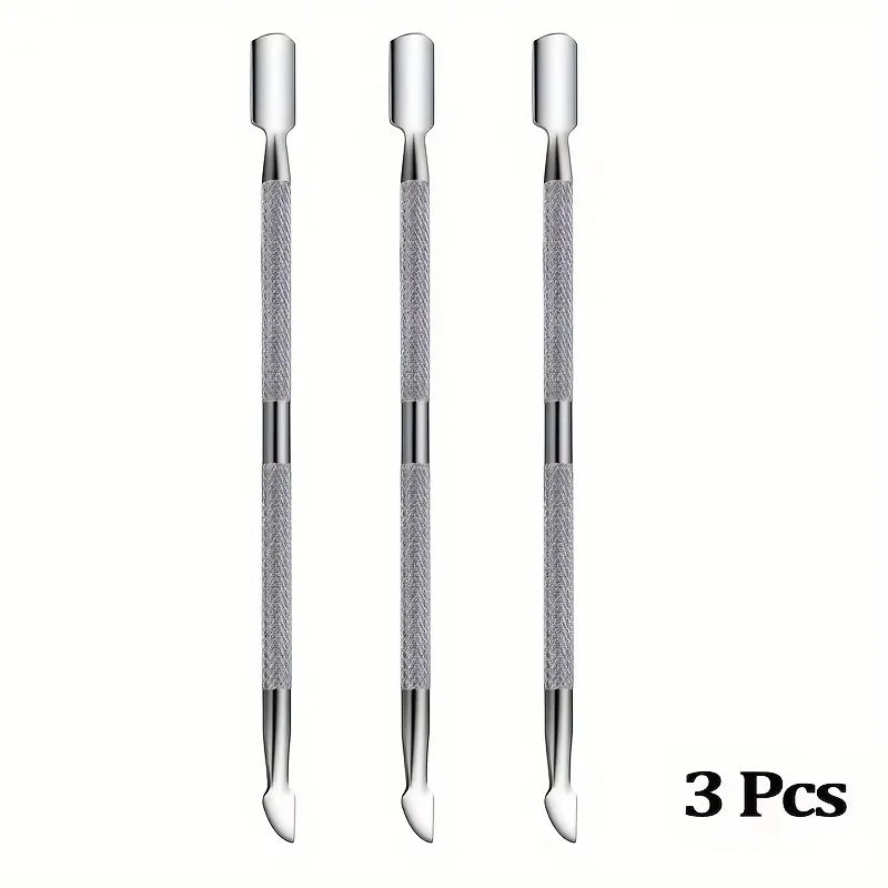 1Pcs/10Pcs Double Head Cuticle Pusher Removal of Gel Nail Removal Tool Dead Skin Stainless Steel Manicure Tool Set Nail Pusher