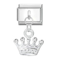 Unique Love Wings Moon Keys Bow Knot Crown Italian Charm Link Fit 9MM Stainless Steel Bracelet Women Men DIY Making Gifts