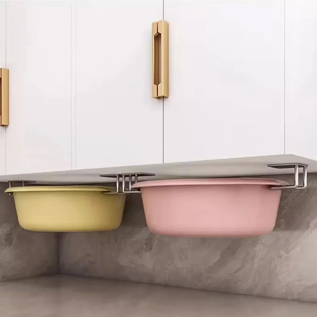 Stainless Steel Sink Sponge Holder Sponge Steel Ball Paste Inner Wall of Sink Kitchen Utensils