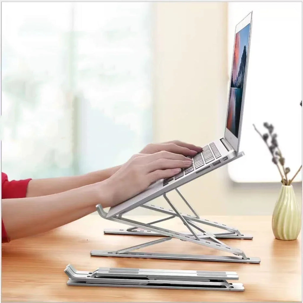 Laptop Stand For Macbook Folding Adjustable Aluminum Computer Pc Tablet Stand Notebook Tablelaptop Holder Heat Dissipation