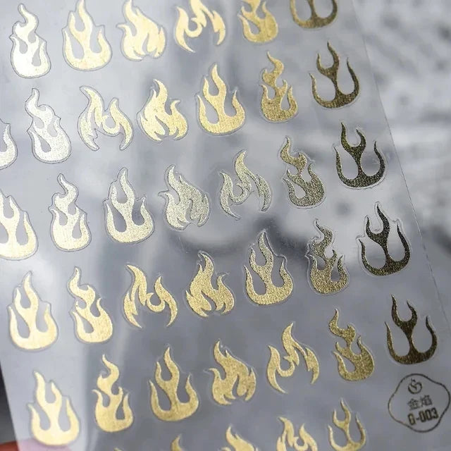 Dark Girl Butterfly Moth 3D Adhesive Nail Art Stickers 5D Soft Embossed Reliefs Nail Decals Decorations Wholesale Dropshipping
