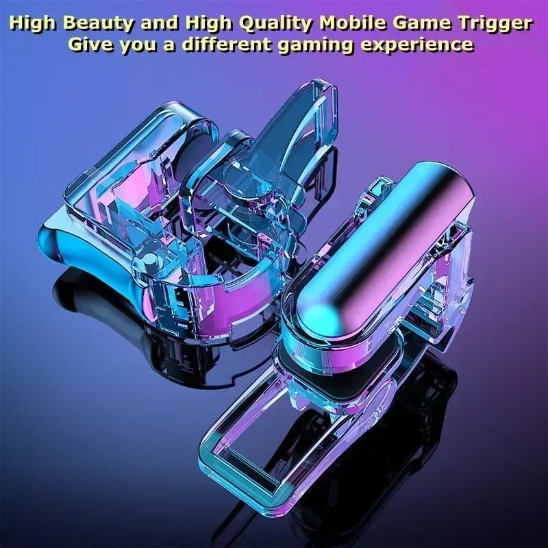 GT01 Mobile Phone Gaming Trigger Controller Gamepad Joystick Aiming Shooting L1R1 Key Button for IPhone Android PUBG Game Handle