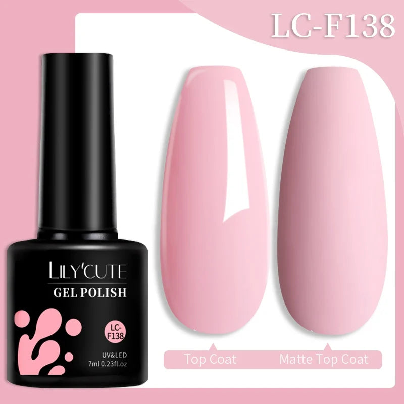LILYCUTE 7ml Glitter Auroras Gel Nail Polish Summer Gold Colorful Sequins Manicure Semi Permanent Soak Off Nail Art Gel Varnish