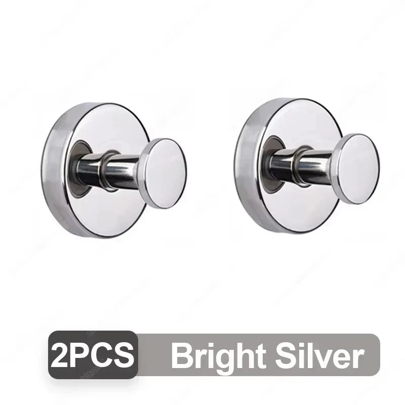 Suction Cup Hook Stainless Steel Punch-free Hooks Waterproof Wall Mount Strong Adsorption Hooks Reusable Kitchen Bathroom Hook