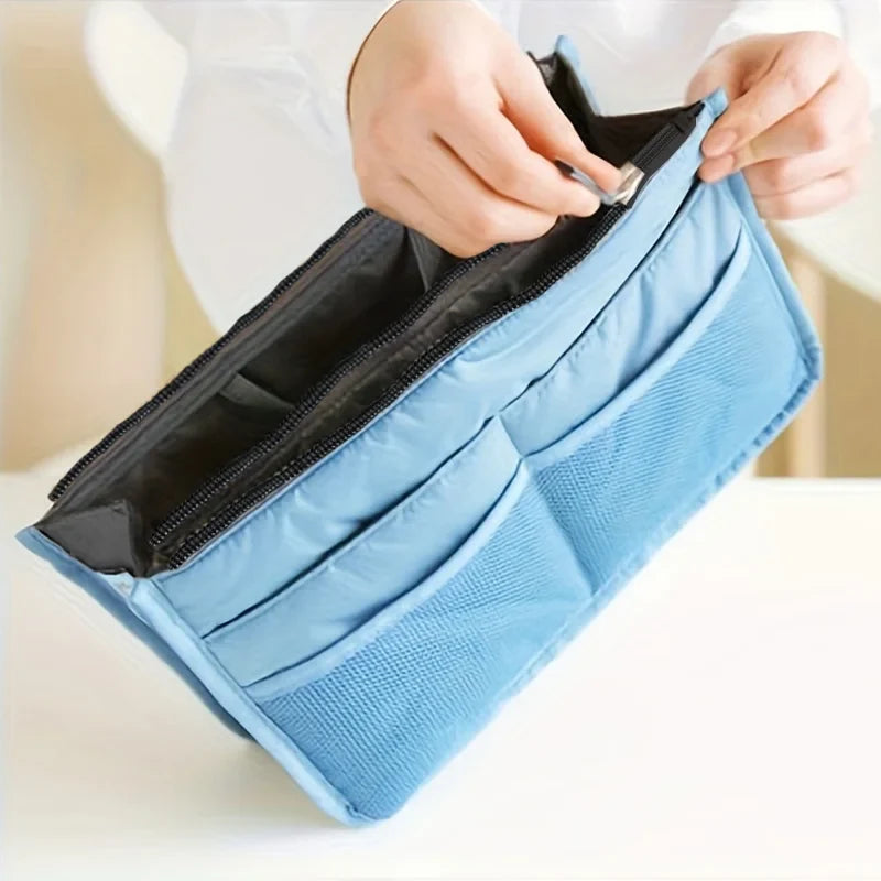 Organizer Insert Bag Women Nylon Travel Insert Organizer Handbag Purse Large Liner Lady Makeup Cosmetic Bag Cheap Female Tote