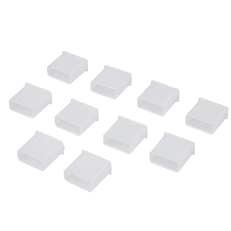 New 10Pcs Plastic USB Male Anti-dust Plug Stopper Cap Cover Protector Lids