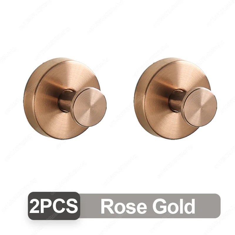Suction Cup Hook Stainless Steel Punch-free Hooks Waterproof Wall Mount Strong Adsorption Hooks Reusable Kitchen Bathroom Hook