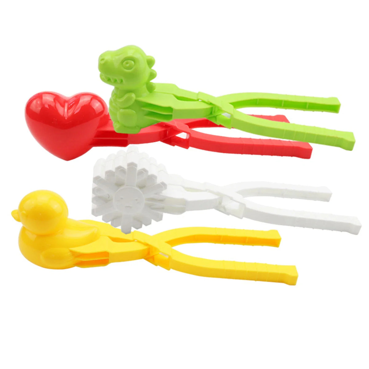 1/4pcs Snowball Clip Cute Duck Snowball Maker Clip Children Outdoor Winter Snow Sand Mold Outdoor Snowball Fight Fun Sports Toy