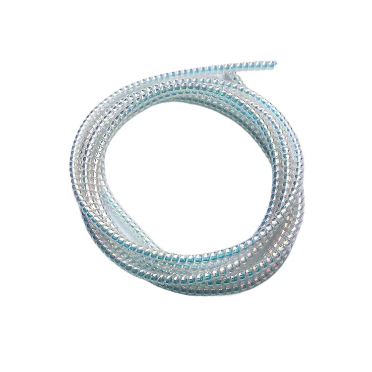 1.6M USB Charging Data Line Cable Protector - Spring Wrap Wire Cord Protection, Cable Winder Organizer for Home Desk Accessories