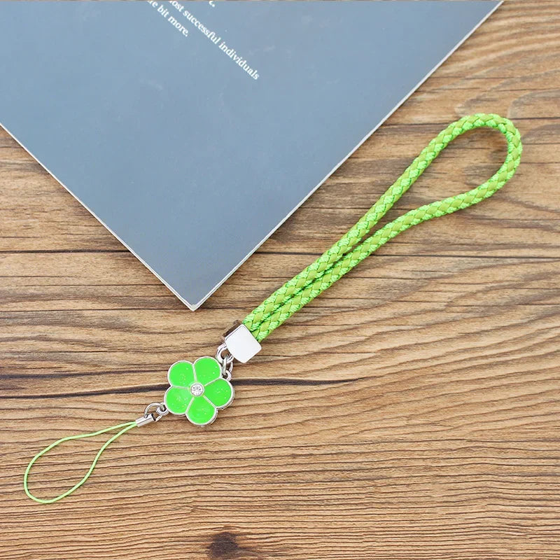 Phone Charm Strap Multicolor Phone Charm String Short Braid Mobile Phone Straps for Camera Anti-Lost Lanyard Gift Keychain Strap