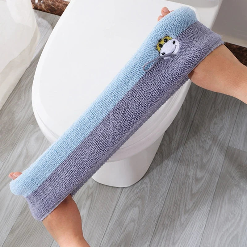 Reusable Toilet Seat Covers Universal Warm Plush Closestool Mat Washable  Warm Toilet Seat Cushion  Bathroom Accessories
