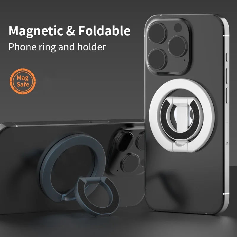 For MagSafe Double Sided Magnetic Phone Ring Holder Portable Folding Cellphones Stand Phone Accessories Support Bracket Grip Tok