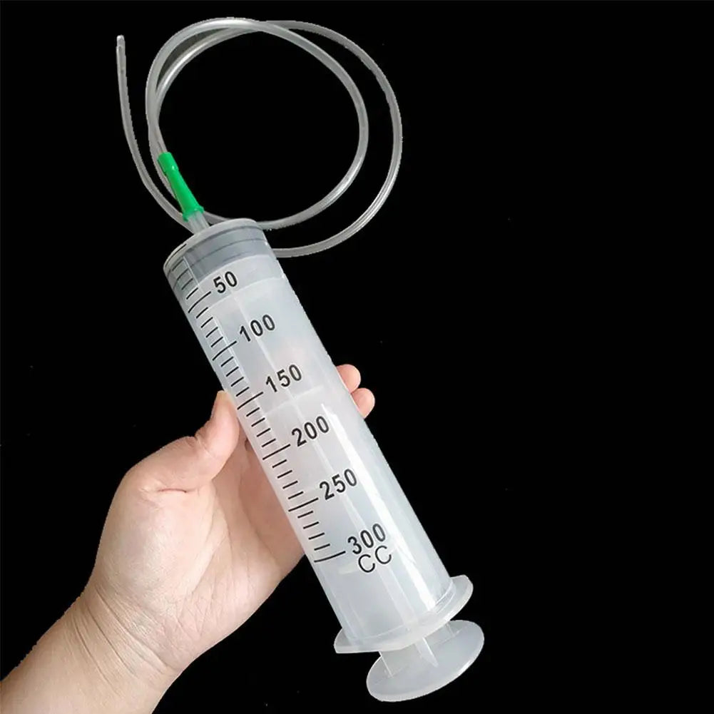 100ml-550ml Large Capacity Syringe Syringes Reusable Pump Measuring 1m Tube Pet Feeding Big Syringe Measuring Vacuum Syringe
