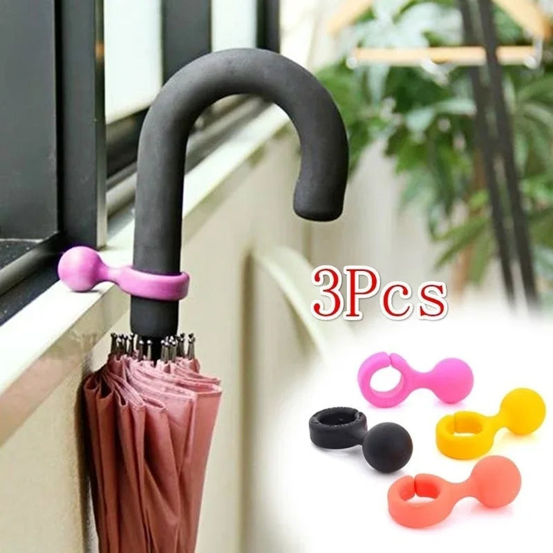 3PCS Umbrella Holder New Fashion Umbrella Stand Ring Holder Hook Umbrella Bracket Storage Rack Colorful