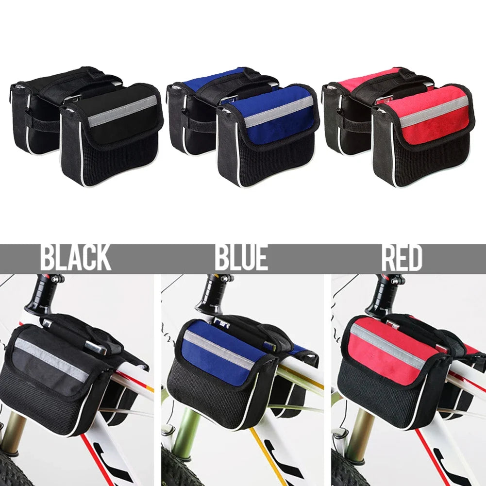 Bicycle Bag Front Tube Rainproof Bike Pouch Phone Case MTB Cycling Accessories