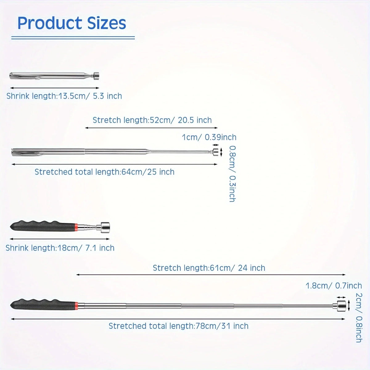 Telescopic Magnet Picking Tool for Hard to Reach Areas
