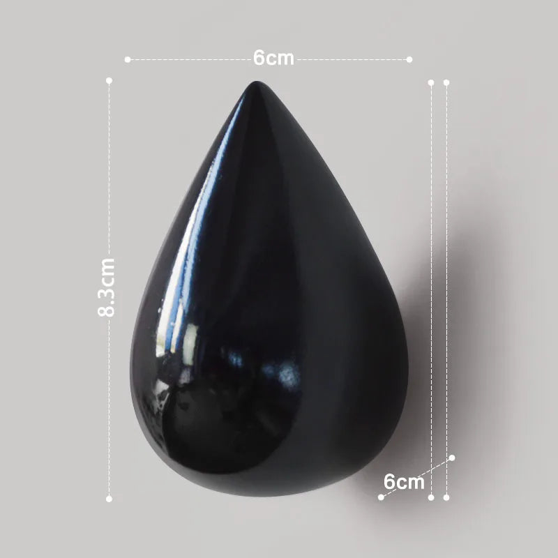 1pc Resin Water Droplet Hook Wall Water Droplet Hook Fitting Room Coat Hook Wall Decor Home Accessories Drilling Installation