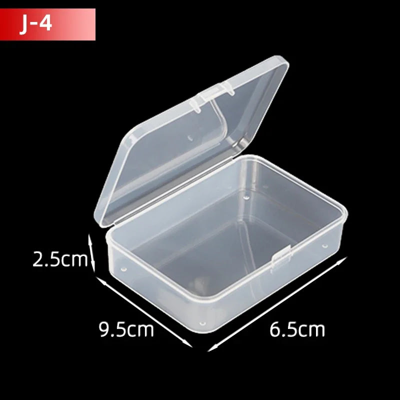 5Pcs/10Pcs PP Storage Box Mini Transparent Plastic Case Container Square Rectangle Packaging Box for Jewellry Beads Small Items