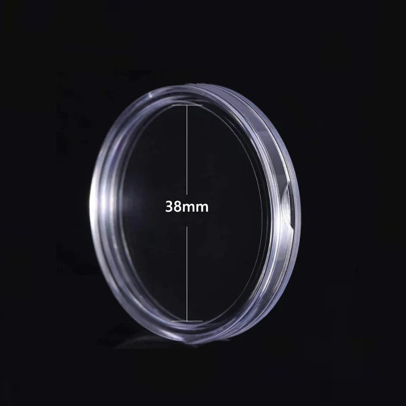 21-45mm Transparents Plastic Coinning Holder Box 10/100pcs Storage Case for Coinning Capsules, Collecting & Protection Containe