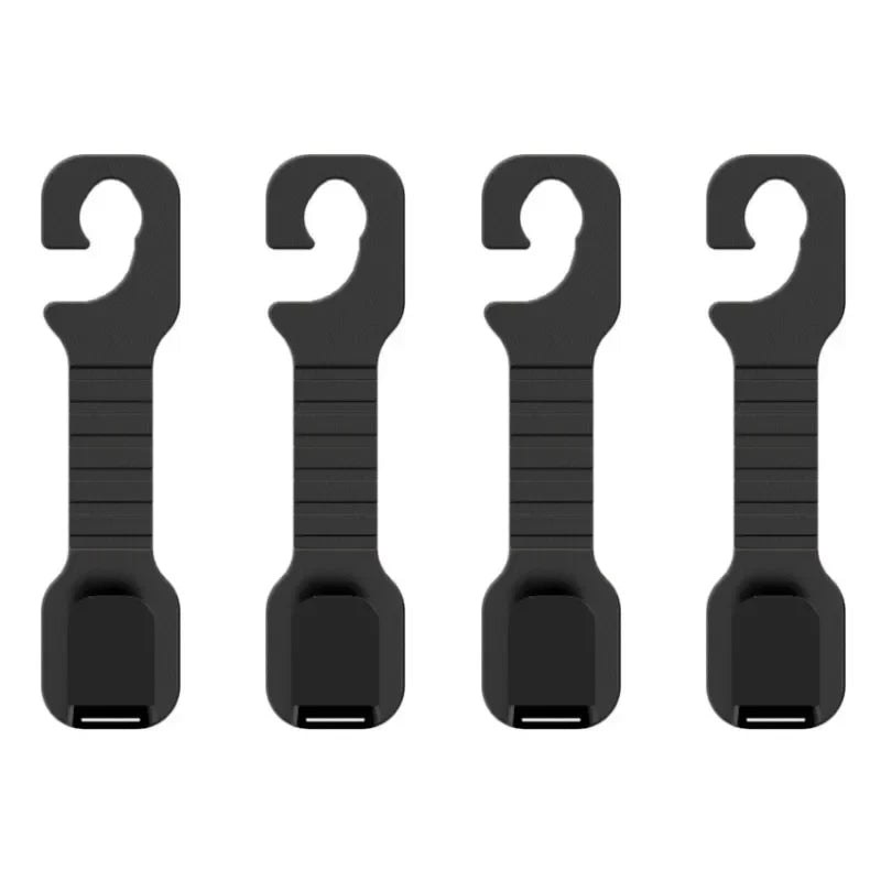 1/2/4Pcs Car Seat Back Hook Universal Car Seat Headrest Hook Organizer Holder Adjustable Storage Hanger Car Interior Accessories