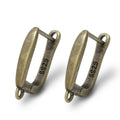 1 Pair NEW Cross Antique Bronze Brass Earring Clasps Hooks Accessories For DIY Woman Earring  Jewelry Making Supplies
