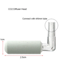 CO2 Diffuser Acrylic Tank Regulator CO2 Atomizer with Nano Diffuser Suction Cups Acrylic Aquarium Fish Tank Aquatic Accessories