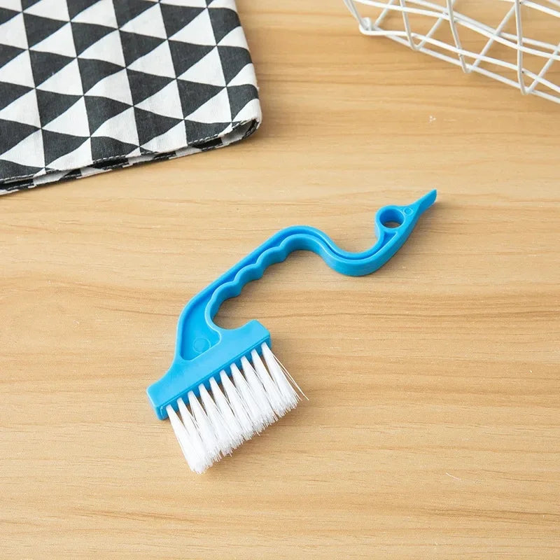 1/3pcs Multipurpose 2-in-1 Windows Gap Cleaning Brush & Flat Shovel, Household Cleaning Tool for Kitchen, Bathroom, Toilet