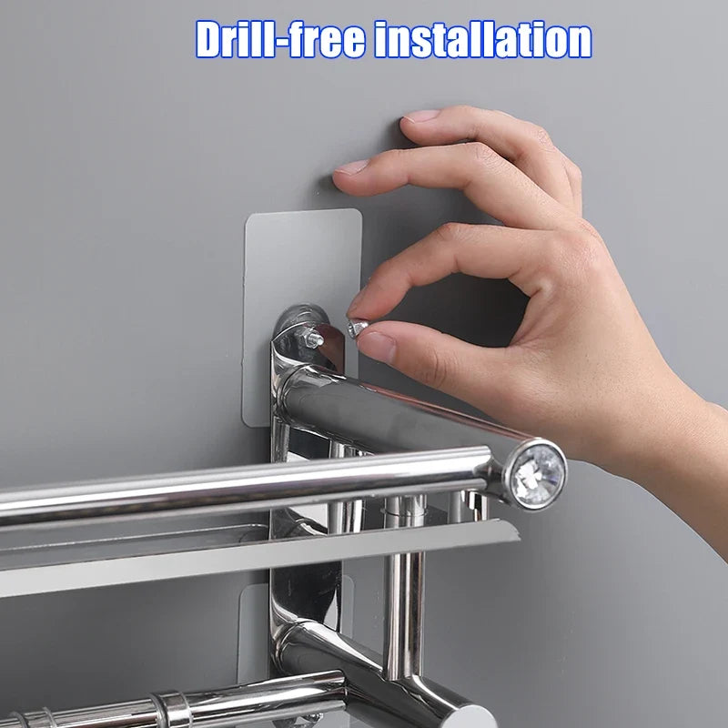 10Pcs Shelf Adhesive Wall Hooks Clear Closet Cabinet Shelf Pegs Wall Hangers Kitchen Bathroom Screw Hook Hanger