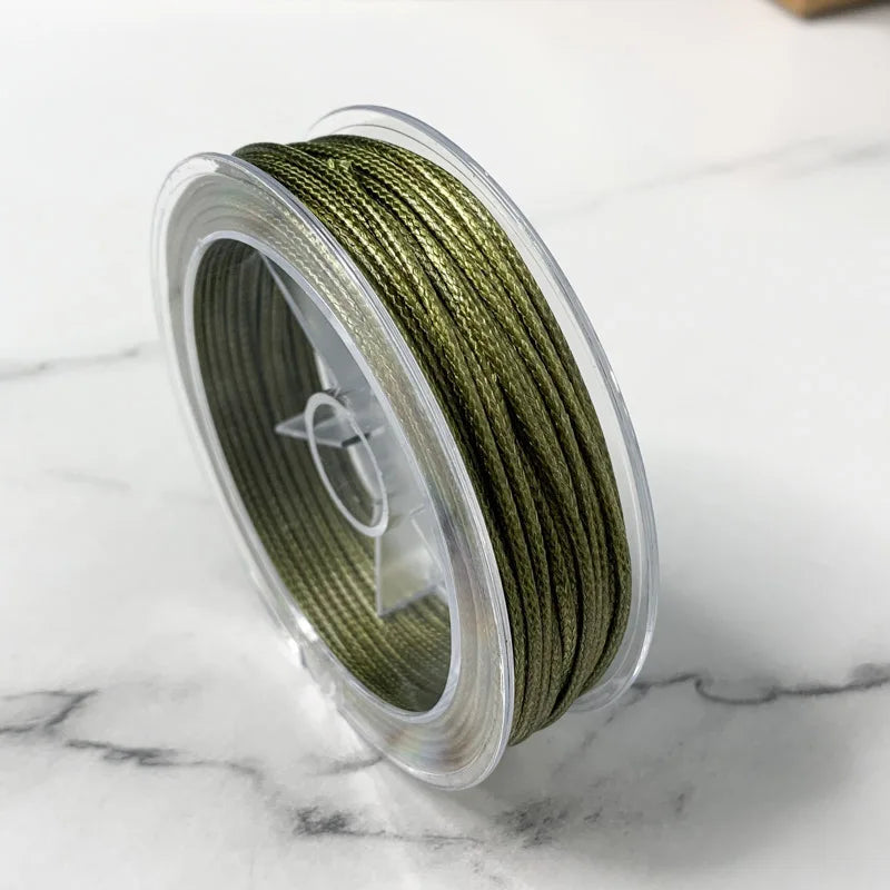 0.5/1/1.5/2/3MM LineWaxed Cord Cotton Thread String Strap Necklace Rope Bead Bracelet for DIY Jewelry Making Supplies