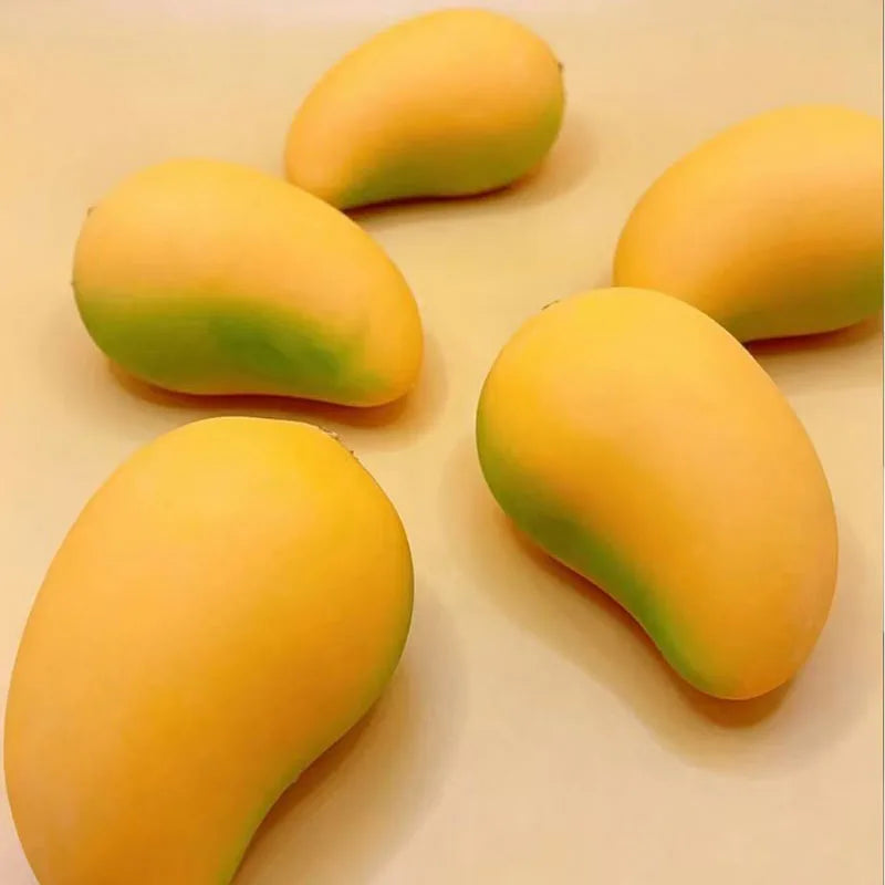 1/2/3Pcs Mango Shaped Slow Rising Squishy Toy, Stress Relief Sensory Squeeze Toy, Birthday Back To School Party Gift for Adults
