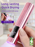 1Pc Mini On-Screen Display Handheld Nail Art UV Lamp For Gel Nails, Mini Nail Light, Portable LED Nail Lamp, USB Nail Dryer