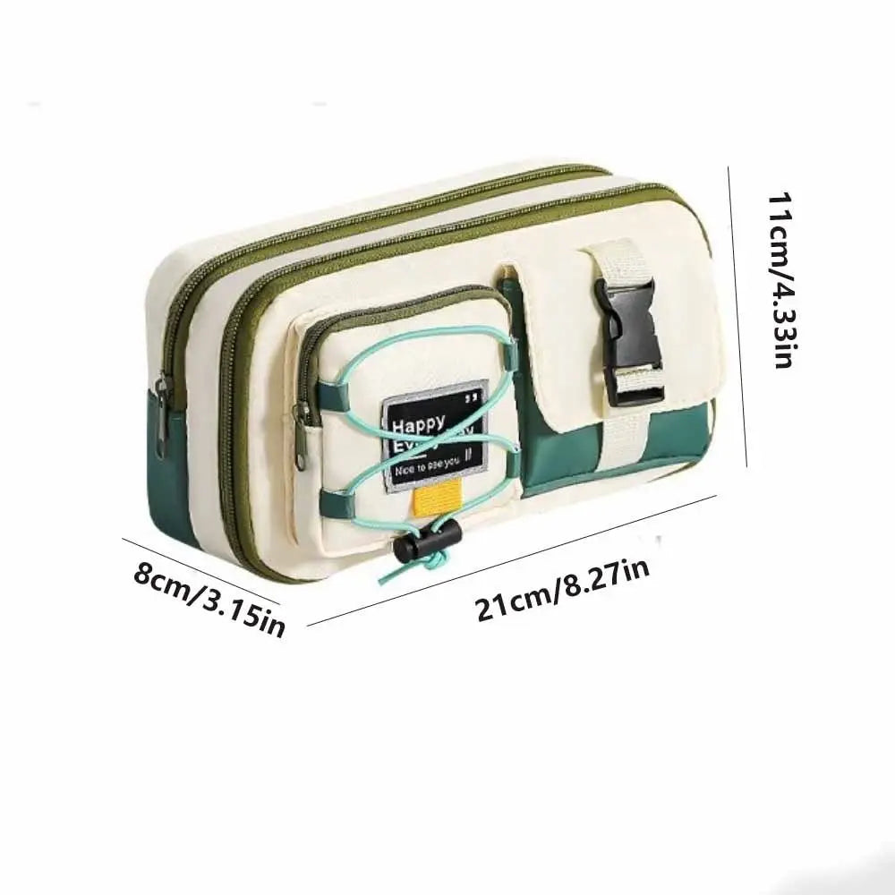 Pencil Holder Large Capacity Student Stationery Bag High Appearance Multilayer Pencil Pouch Dirt-resistant Pen Bag Children
