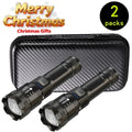 Super Bright LED Flashlight USB Rechargeable Torch Zoomable Waterproof Torch Outdoor Portable Emergency Light for Camping Hiking