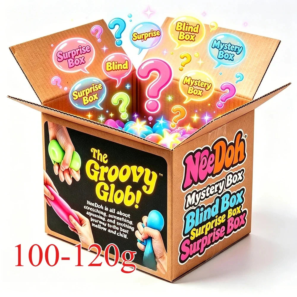 2026 NeeDoh Schylling Squeez Toy Squishy Blind Box Multi Slow-Rising Squishy ADHD Stress Relief Fingertip Toy Mystery Box Gift