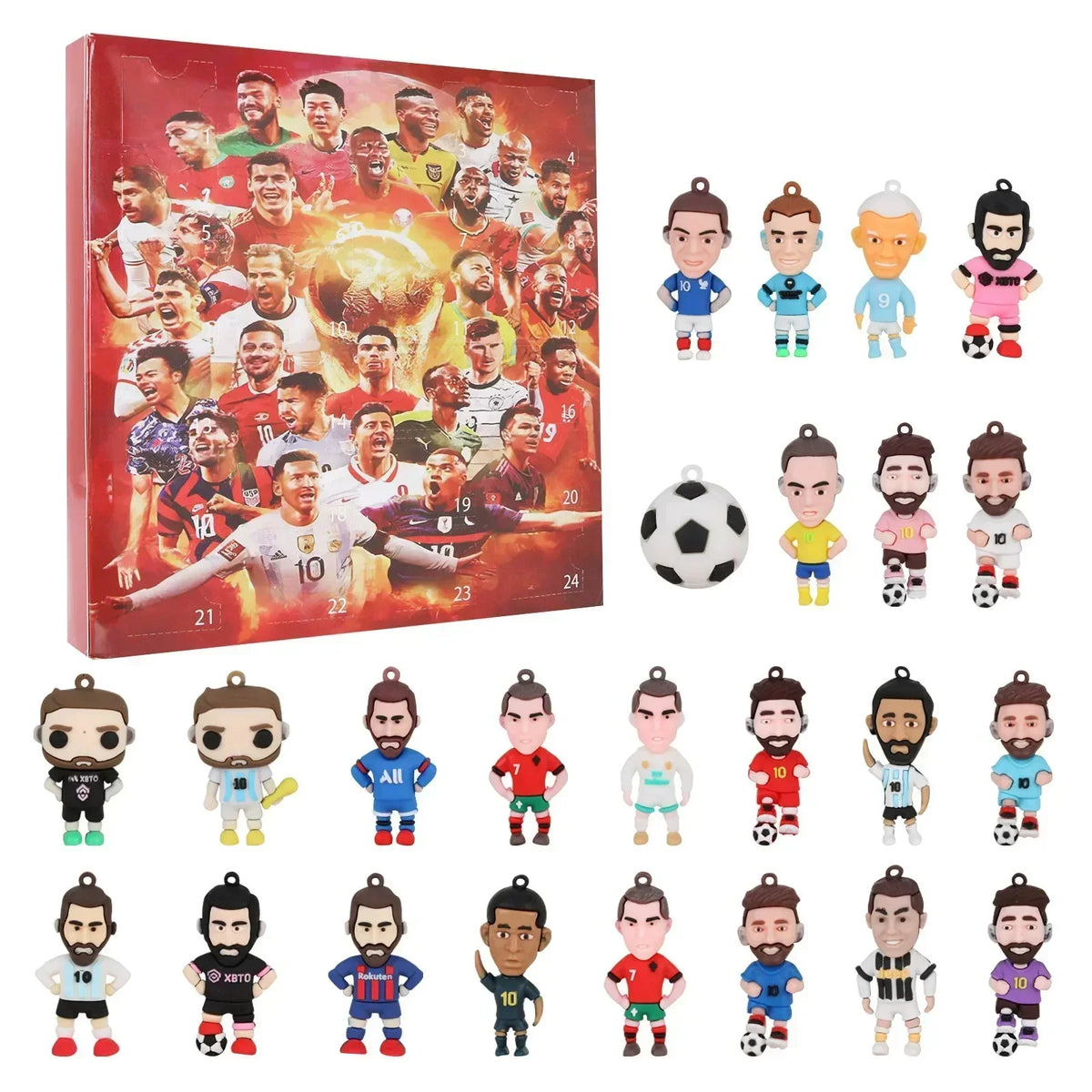 1/2/3PCS Soccer Advent Calendar 2024 Sports Christmas Advent Calendar Xmas Countdown Calendar Surprise Gifts for Soccer Fans