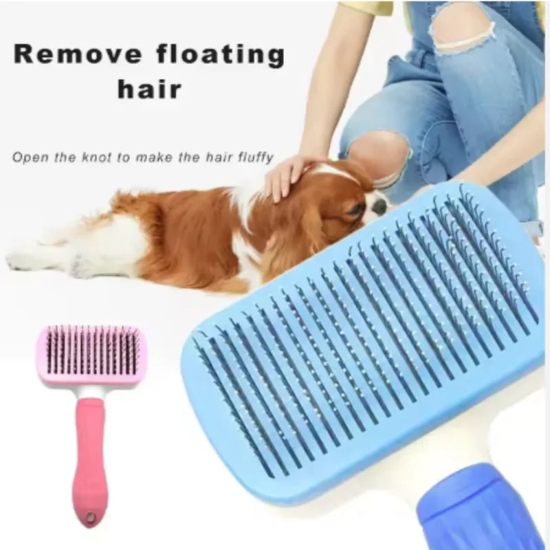 Dog Hair Remover Brush Cat Dog Hair Grooming And Care Comb For Long Hair Dog Pet Removes Hairs Cleaning Bath Brush Dog Supplies