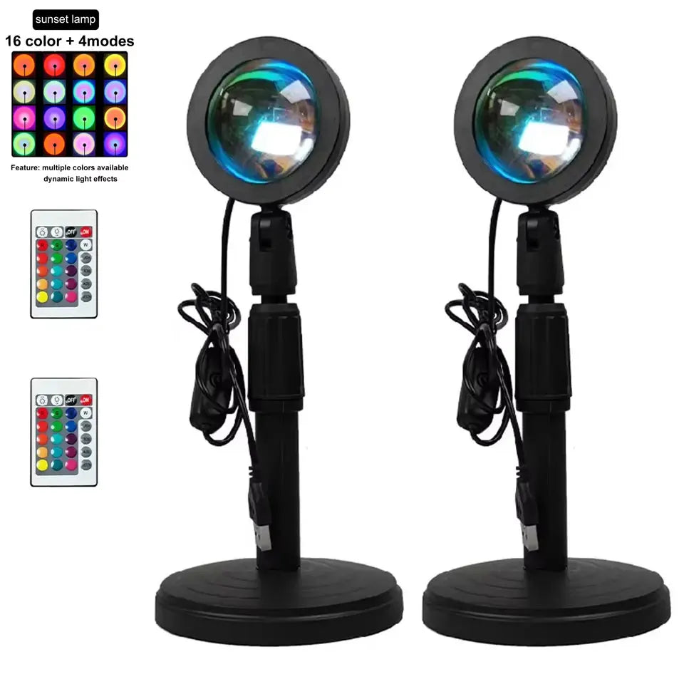 Sunset Lamp Night Light Multi Colors Sunset Projector Smart Life Remote Mood Party Led Lights Room Decoration Photography Gift