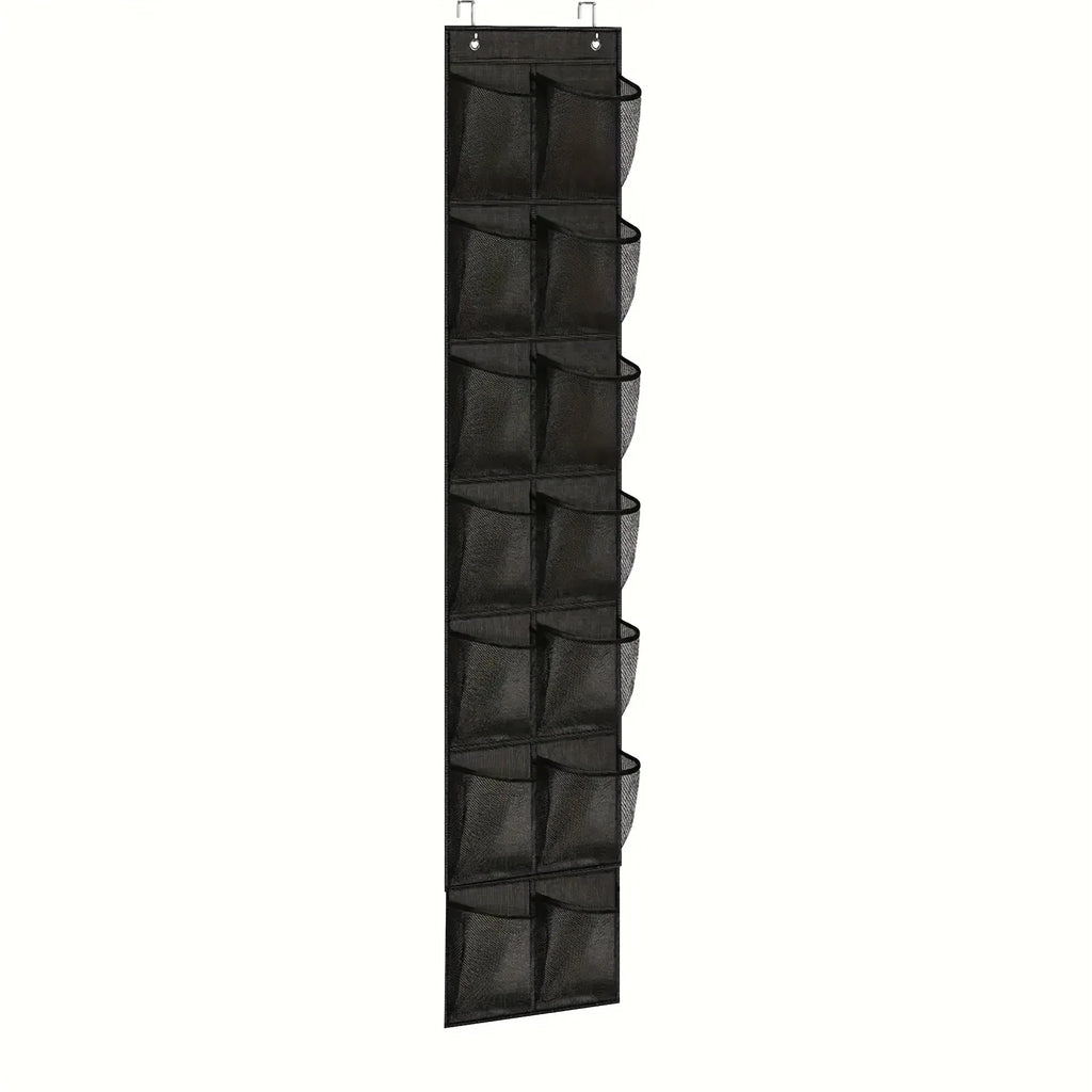 14/24/40 Grids Over The Door Shoe Rack  Mesh Pockets Hanging Shoe Organizer For Closet Hanging Shoe Rack Holder