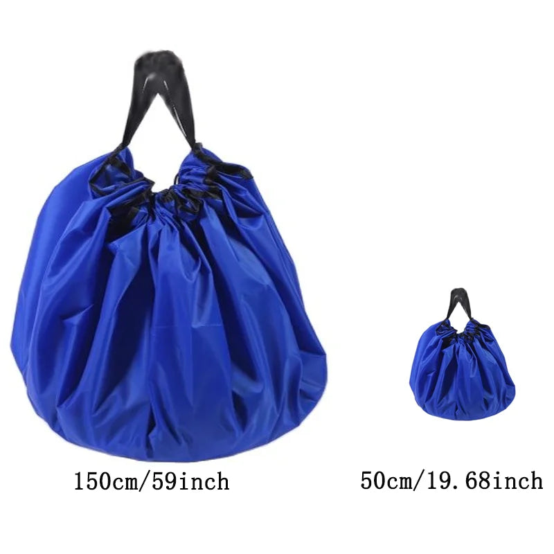 Kids' Toys Storage Bag - Portable Play Mat For Building Blocks Multifunctional Organizer With Carry Handle Christmas Gift