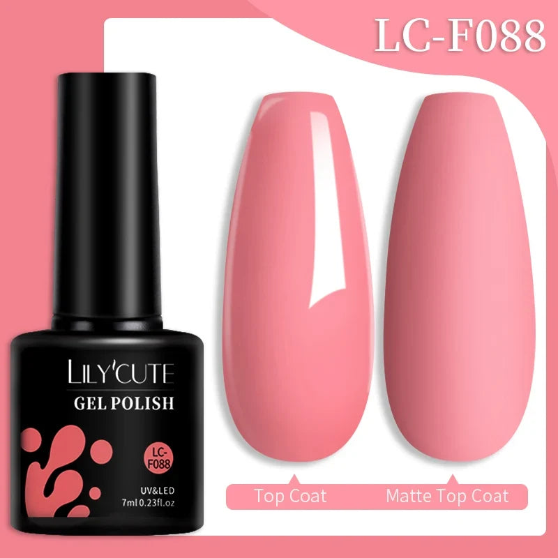LILYCUTE 7ml Reflective Glitter Nail Gel Polish Effect Sparkling Soak Off Gel Semi Permanent For Manicure Nail Art UV Nail Gel