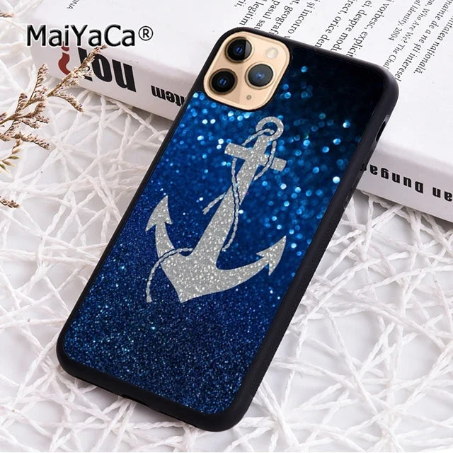 MaiYaCa blue boat anchor Printing Drawing protection Phone Case For iPhone 17 Air 16 15 plus 11 12 13 14 pro max