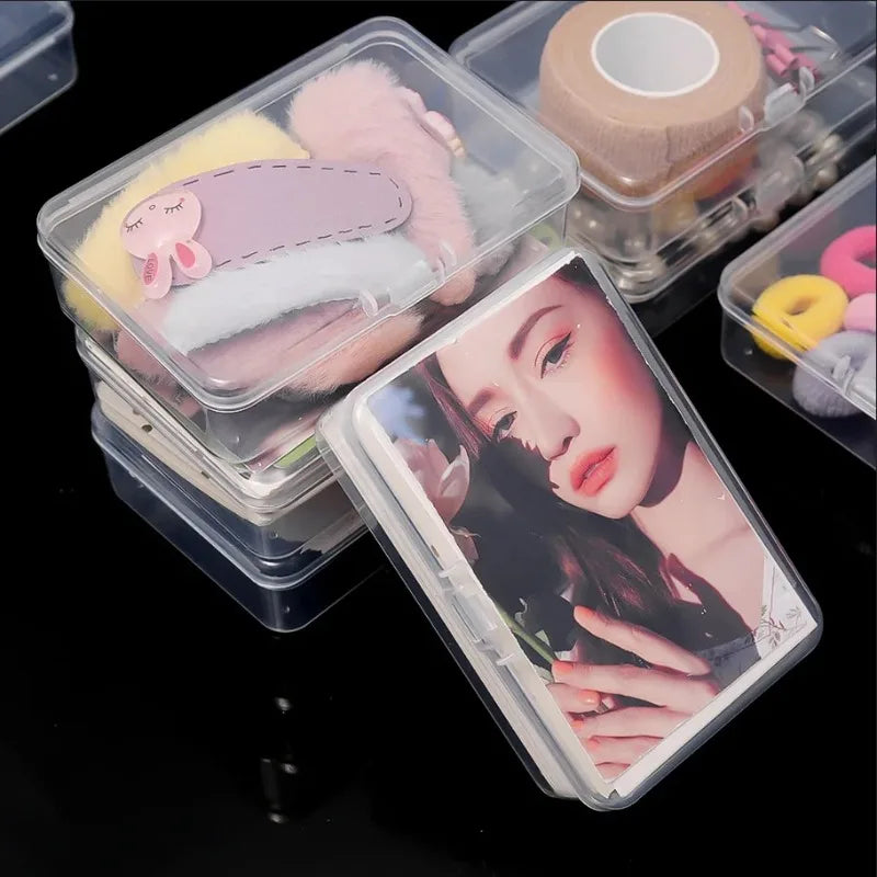10PCS Transparent Plastic Card Boxes - Waterproof Playing Card Holders, Poker & Board Game Card Organizer Storage Case