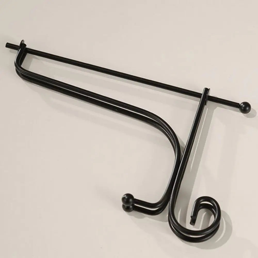 Art Bowl Picture Frame Photo Pedestal Easel Black Iron Display Stand Plate Rack
